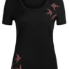 T-Shirt Icebreaker Women Tech Lite II SS Scoop Tee Shapes Black
