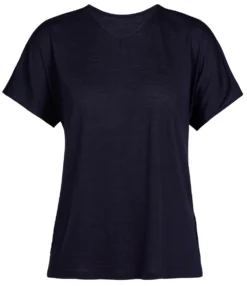 T-Shirt Icebreaker Women Drayden Reversible SS Top Midnight Navy