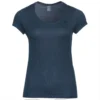 Ondershirt Odlo Women Crew Neck S/S Active F-Dry Light Blue Wing Teal