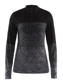 Longsleeve Craft Wool Comfort 2.0 Zip Women Black