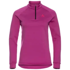 Longsleeve Odlo Women Mid Layer 1/2 Zip Berra Festival Fuchsia