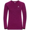Sportshirt Odlo Women LS Crew Neck Essential Seamless Festival Fuchsia Melange