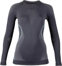 Ondershirt UYN Women Evolutyon Long Sleeves Charcoal Anthracite Aqua