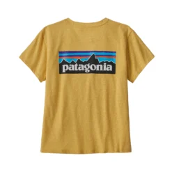 T-Shirt Patagonia Women P6 Logo Responsibili Tee Surfboard Yellow