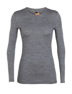 Longsleeve Icebreaker Women 200 Oasis LS Crewe Gritstone Heather