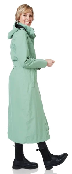 Regenjas Happy Rainy Days Montreal Groen -Odli Kleding Winkel 1708 montreal lange regenjas frost groen 4