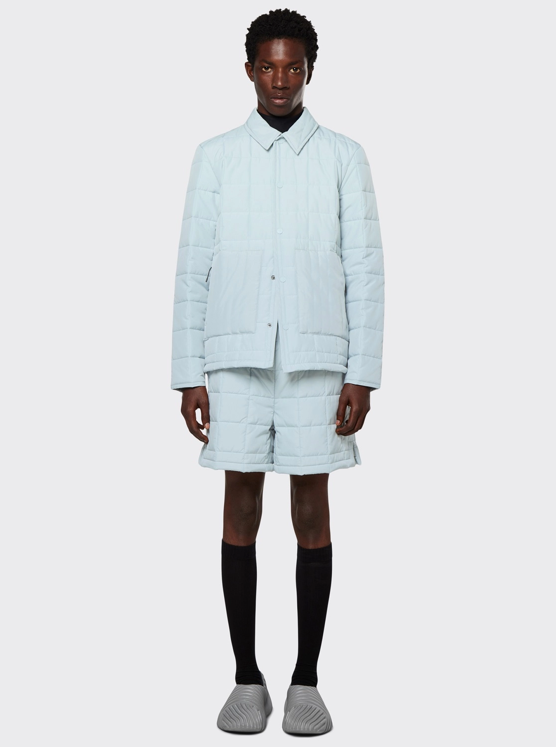 Jas Rains Unisex Liner Shirt Jacket Sky 2 Jas Rains Unisex Liner Shirt Jacket Sky - Afbeelding 2