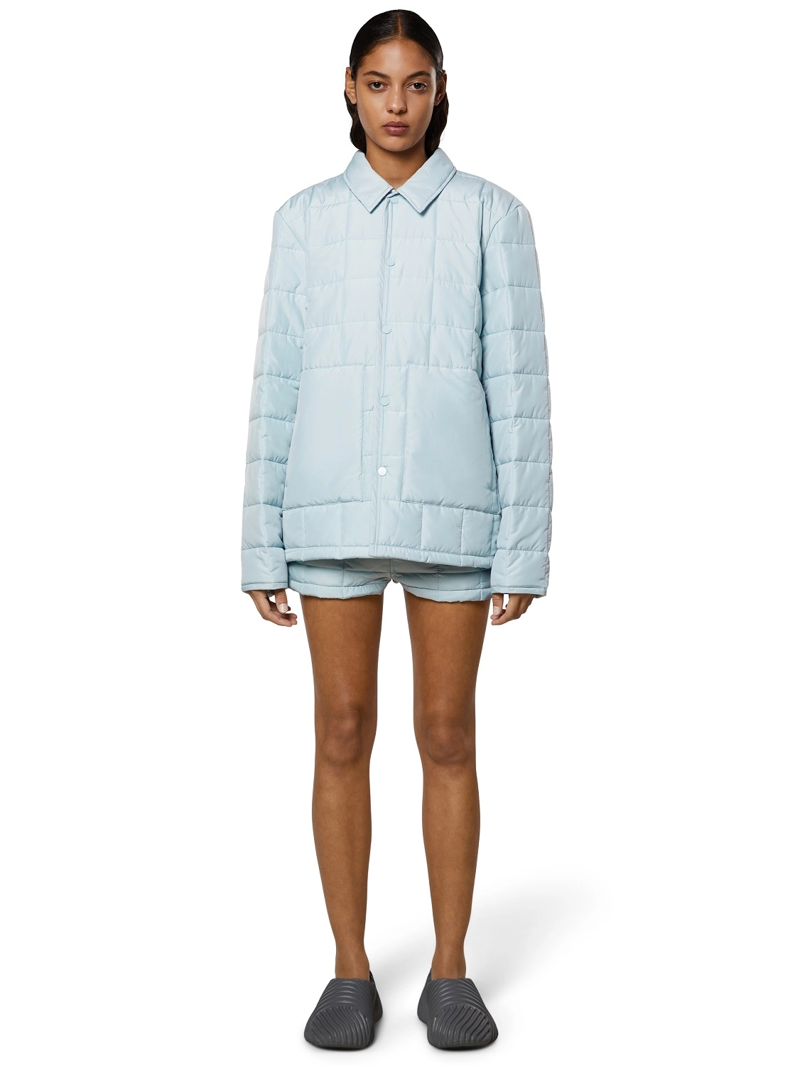 Jas Rains Unisex Liner Shirt Jacket Sky 6 Jas Rains Unisex Liner Shirt Jacket Sky - Afbeelding 6