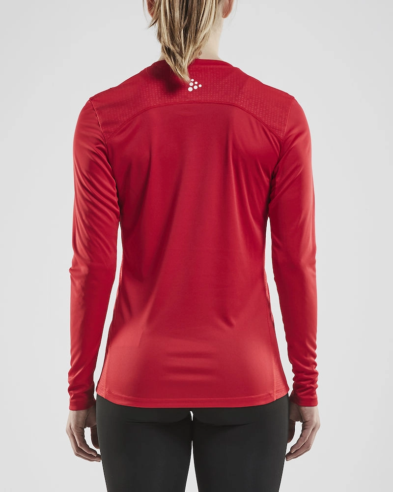 Longsleeve Craft Women Rush LS Tee Bright Red 3 Longsleeve Craft Women Rush LS Tee Bright Red - Afbeelding 3