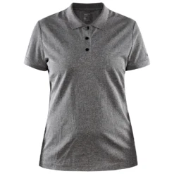 Polo Craft Women Core Unify Polo Shirt Dark Grey Melange