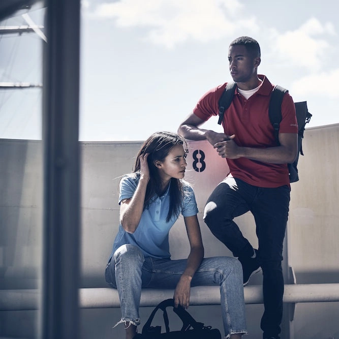 Polo Craft Women Classic Pique Aqua 2 Polo Craft Women Classic Pique Aqua - Afbeelding 2