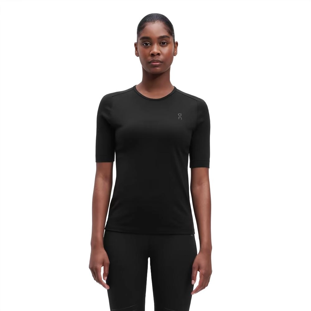 T-Shirt On Running Women Merino Black 2 T-Shirt On Running Women Merino Black - Afbeelding 2