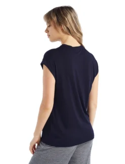 Tanktop Icebreaker Women Drayden Sleeveless Top Midnight Navy -Odli Kleding Winkel 3 0A56ER401 2