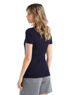 T-Shirt Icebreaker Women Tech Lite II SS Tee Midnight Navy -Odli Kleding Winkel 3 0A59J9401 2