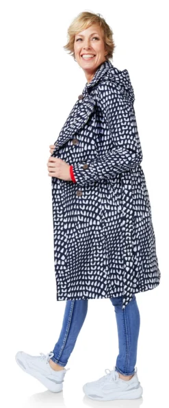 Regenjas Happy Rainy Days Geneve Graphic Midnight -Odli Kleding Winkel 3 geneve graphic midnight wit 2 scaled 1