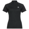 Sportshirt Odlo Women Crew Neck S/S 1/2 Zip Essential Black