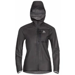 Jas Odlo Women Zeroweight Dual Dry Waterproof Black -Odli Kleding Winkel 322996