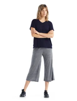 T-Shirt Icebreaker Women Drayden Reversible SS Top Midnight Navy -Odli Kleding Winkel 4 0A56ES401 3