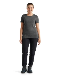 T-Shirt Icebreaker Women Tech Lite II SS Tee Gritstone Heather -Odli Kleding Winkel 4 0A59J9004 3