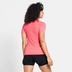 Sportshirt Odlo Women SS Crew Neck Essential Seamless Roze -Odli Kleding Winkel 4 357432