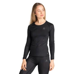 Ondershirt Odlo Women BL Top Crew Neck LS Active F-Dry Light Black -Odli Kleding Winkel 450990
