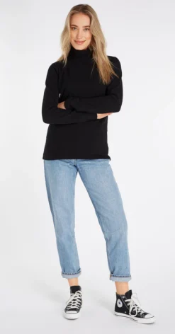 Ondershirt Protest Women Prtpearl Thermoknit True Black -Odli Kleding Winkel 5 3610622 290 model front full 02 web