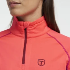 Longsleeve Tenson Women Base Power Comfort Coral -Odli Kleding Winkel 5 Power Comfor BLANK Base W 5017121 355 4