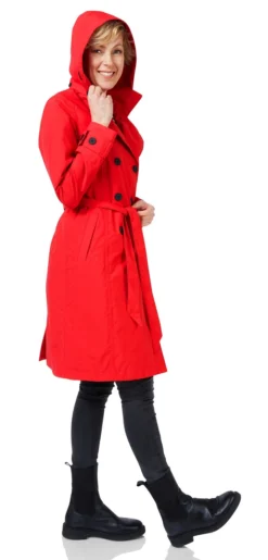 Regenjas Happy Rainy Days Geneve Red -Odli Kleding Winkel 5 geneve rood back scaled 1