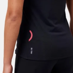 Sportshirt Odlo Women Crew Neck S/S 1/2 Zip Axalp Training Black Paradise Pink -Odli Kleding Winkel 8 313901 60270 7