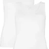 Tanktop Bamboo Basics Women Anna White (2-Delig)