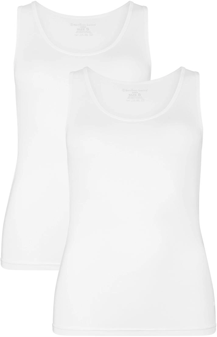 Tanktop Bamboo Basics Women Anna White (2-Delig) 1 Tanktop Bamboo Basics Women Anna White (2-Delig)