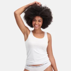 Tanktop Bamboo Basics Women Anna White (2-Delig) 6 Tanktop Bamboo Basics Women Anna White (2-Delig) -Odli Kleding Winkel ANNA 002 front