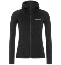 Jas Peak Performance Women Midlayer Zip Hood Black