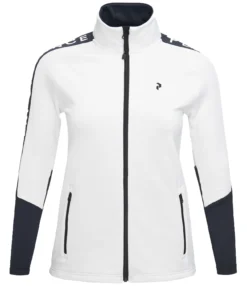 Jas Peak Performance Women Rider Mid Zip Jacket Offwhite Black