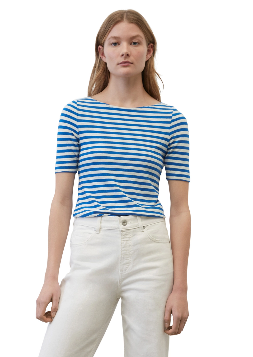 T-Shirt Marc O'Polo Women 302219651333 Multi Vibrant Blue 2 T-Shirt Marc O'Polo Women 302219651333 Multi Vibrant Blue - Afbeelding 2