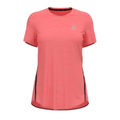 T-Shirt Odlo Women T-Shirt S/S Crew Neck Zeroweight Engineer Siesta Melange