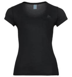 Ondershirt Odlo Women SUW Top Crew Neck S/S Active F-Dry Light Black