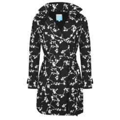 Regenjas Happy Rainy Days Trenchcoat Brisa Blossom Black Off White