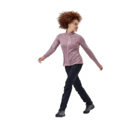 Longsleeve Odlo Women Mid Layer 1/2 Zip Tencia Raspberry Fudge Melange -Odli Kleding Winkel ba462582