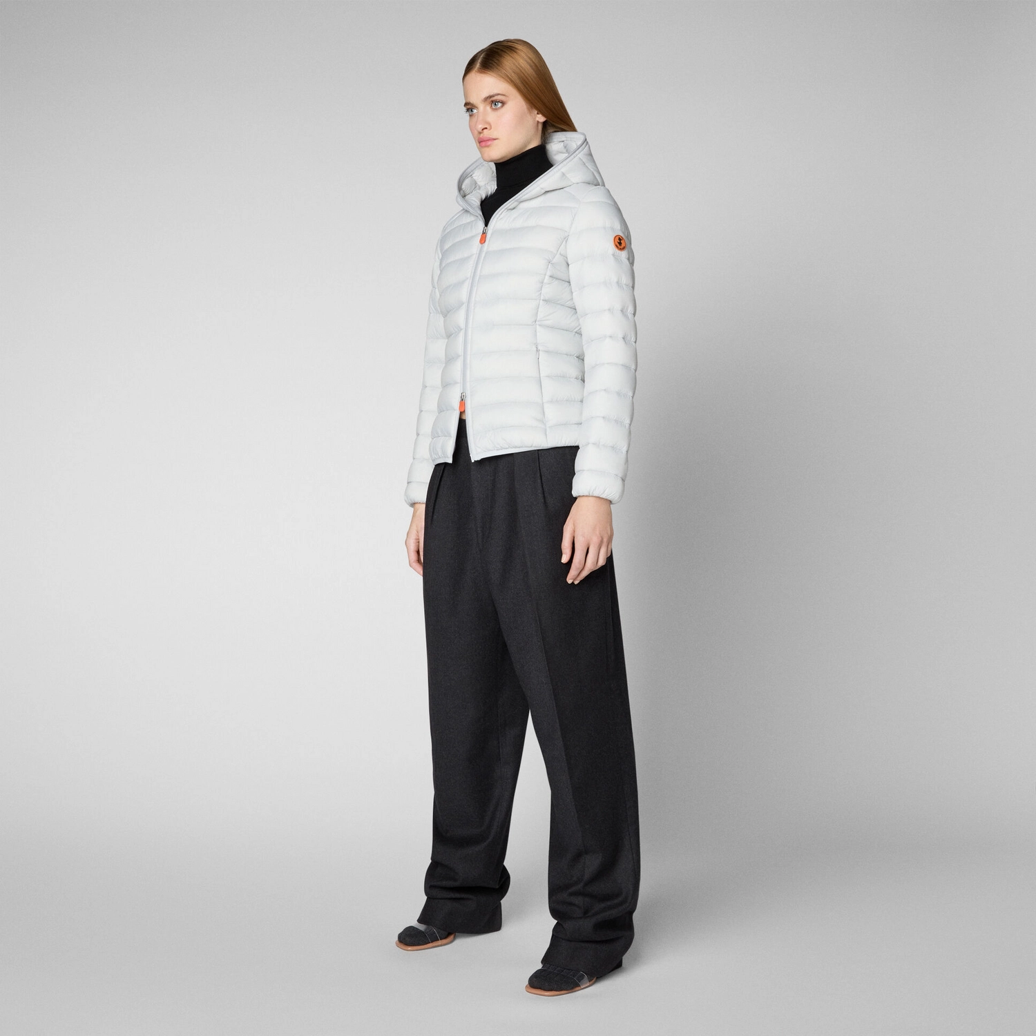 Jas Save The Duck Women Daisy Frozen Grey FW22 4 Jas Save The Duck Women Daisy Frozen Grey FW22 - Afbeelding 4