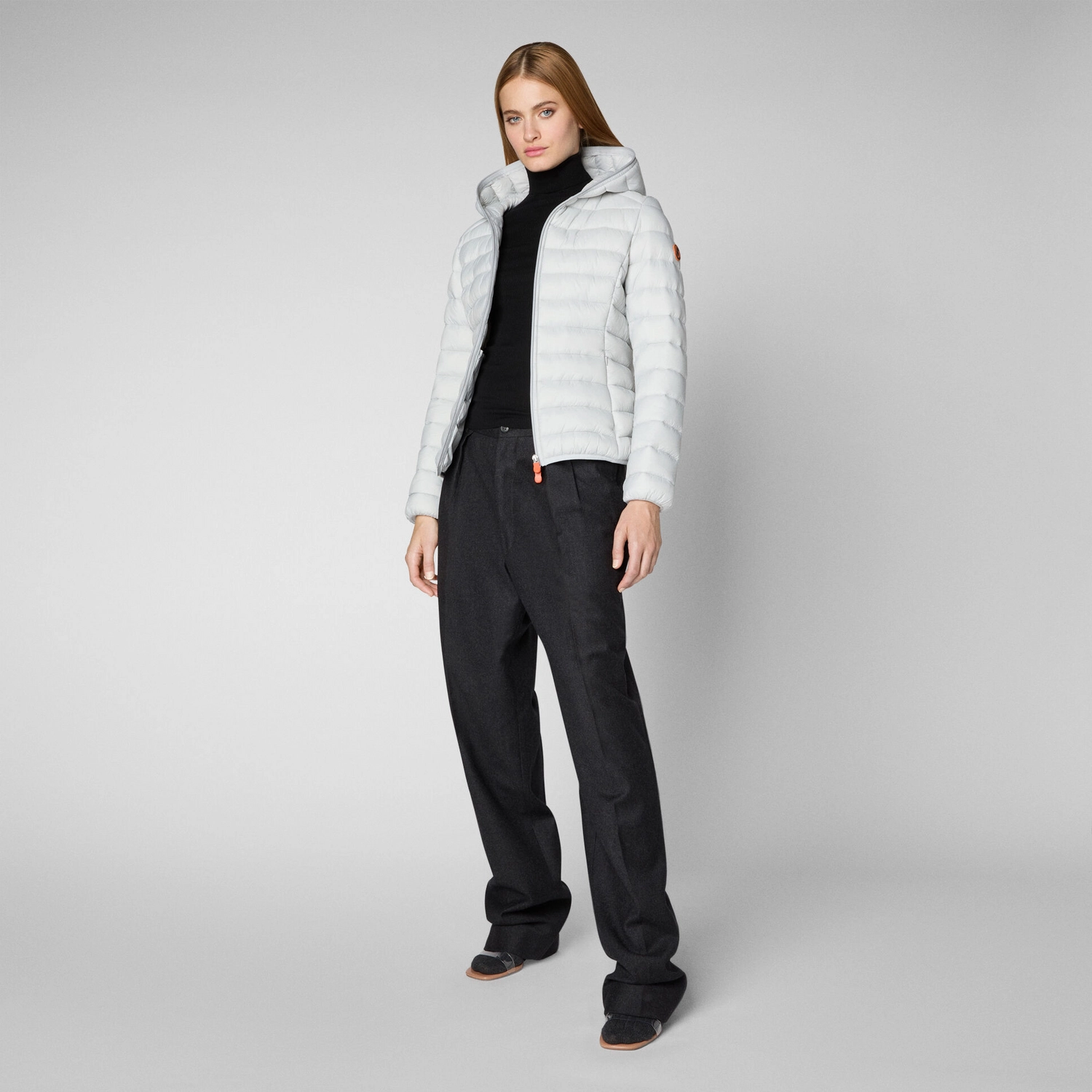 Jas Save The Duck Women Daisy Frozen Grey FW22 5 Jas Save The Duck Women Daisy Frozen Grey FW22 - Afbeelding 5