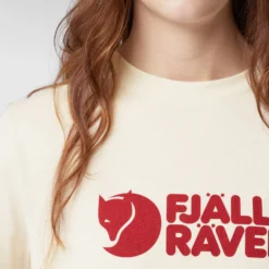 T-Shirt Fjallraven Women Fjallraven Logo Tee Grey Melange -Odli Kleding Winkel fjallraven logo tee w 87146 113 d model fjr 1