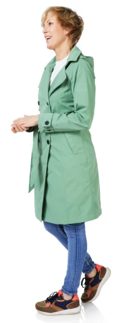 Regenjas Happy Rainy Days Geneve Frost Twill -Odli Kleding Winkel geneve frost groen twill 4 scaled 1