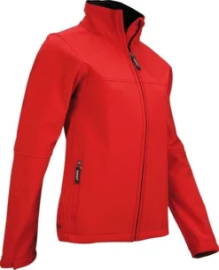 Jas Avento Women Softshell Jack Rood/Zwart