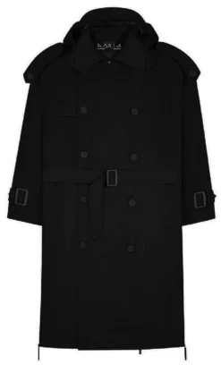 Regenjas Maium Trenchcoat Unisex Black