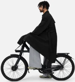 Regenjas Maium Trenchcoat Unisex Black -Odli Kleding Winkel tc bl m2