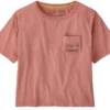 T-Shirt Patagonia Women 73 Skyline Organic Easy Cut Pocket Tee Sunfade Pink