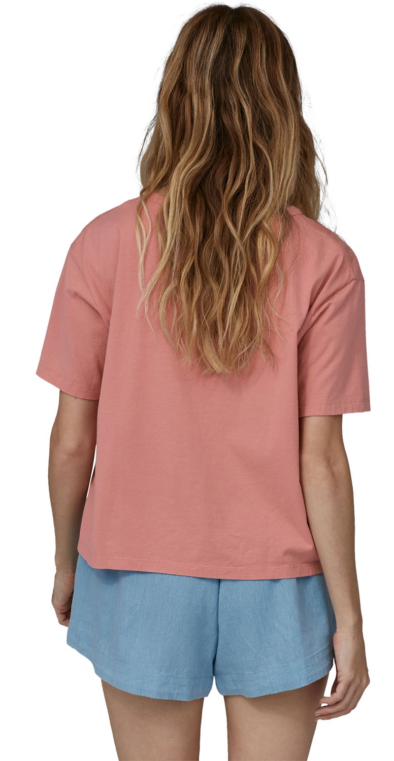 T-Shirt Patagonia Women 73 Skyline Organic Easy Cut Pocket Tee Sunfade Pink 3 T-Shirt Patagonia Women 73 Skyline Organic Easy Cut Pocket Tee Sunfade Pink - Afbeelding 3